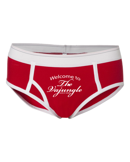 Bella Boy Brief Red Welcome to the Vajungle Panties T-shirt
