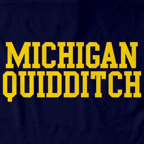 Michigan Quidditch Wordmark Navy Art Preview
