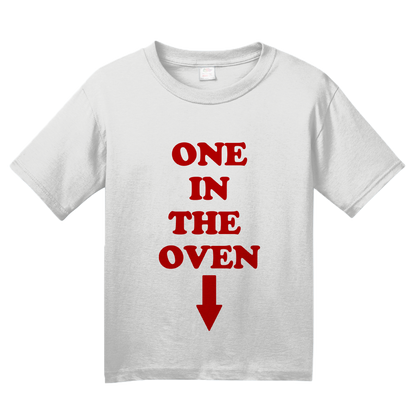 Youth White "One In The Oven" - Police Academy Homage Movie T-shirt