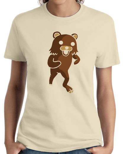 Ladies Natural PEDOBEAR / PEDO BEAR TEE T-shirt