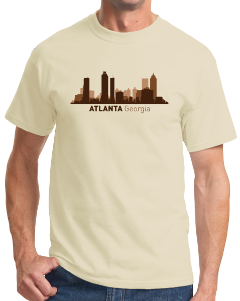 Ann Arbor Tees Atlanta, GA City Skyline - ATL Hot'Lanta Atlanta Braves Falcons T-Shirt