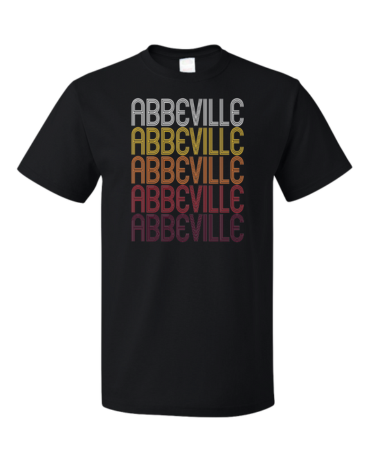 Standard Black Abbeville, AL | Retro, Vintage Style Alabama Pride  T-shirt