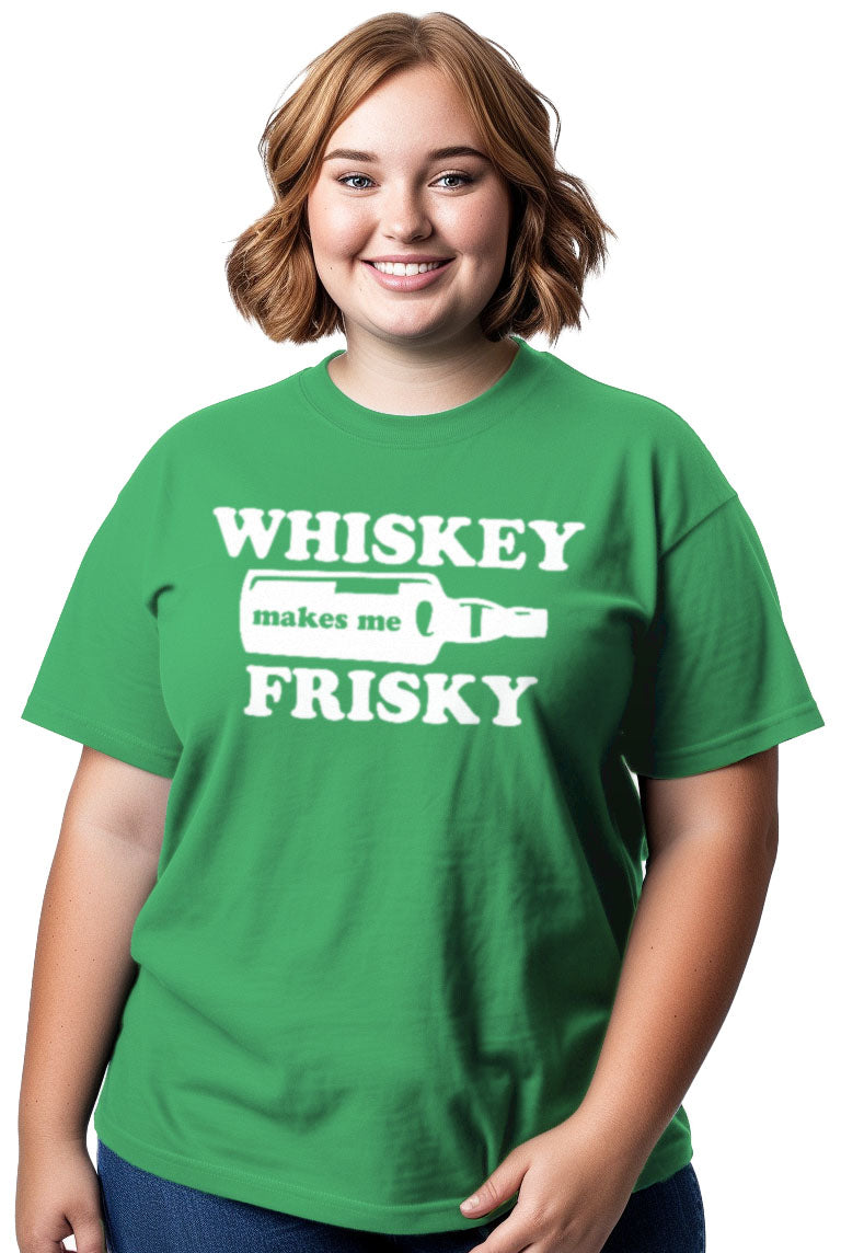 Whiskey Makes Me Frisky - St. Patrick's Day Drinking Funny T-shirt