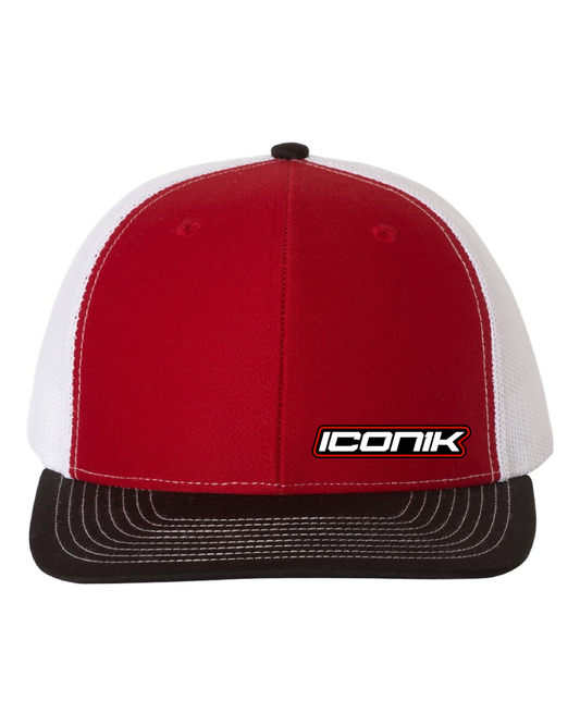 Brian's Custom Sports - Iconik Red/White/Black Trucker Hat