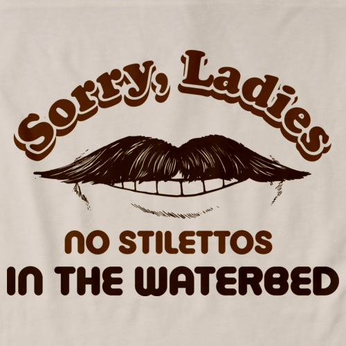 Sorry Ladies, No Stilettos in the Water Bed Natural art preview