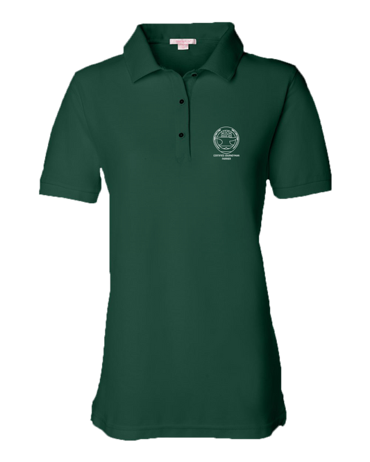 Ladies Pique Polo Forest Green Men's or Ladies' Short Sleeve Journeyman Polo