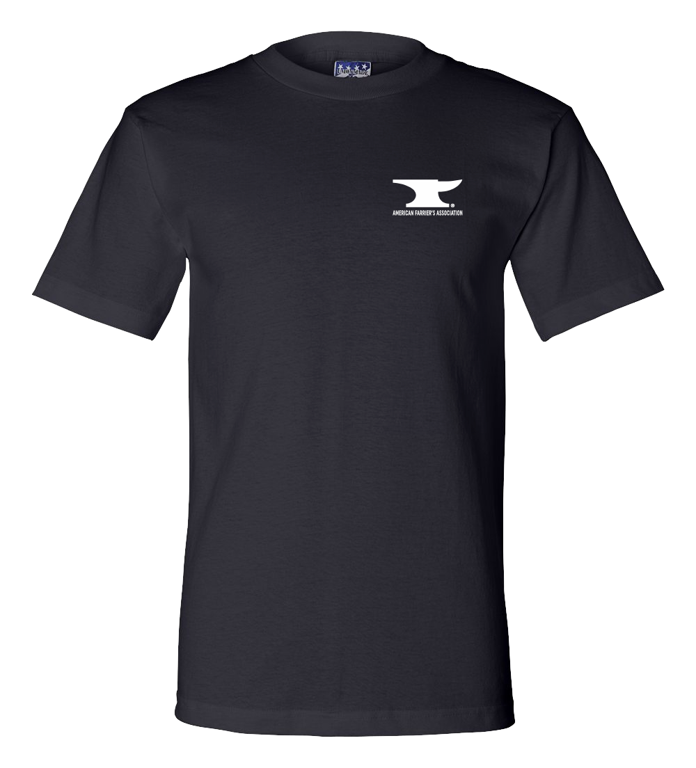 Union Made Short Sleeve T Shirt Navy AFA Logo T-shirt