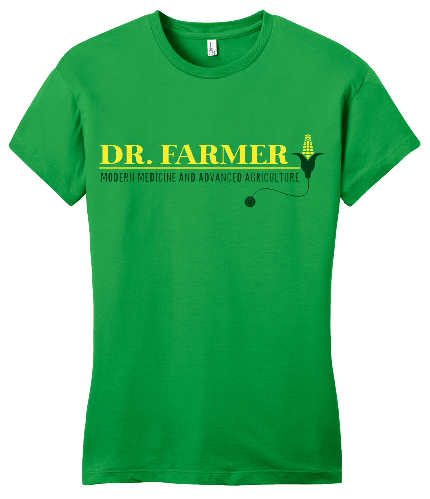 Girly Green StarKid Airport for Birds "Dr Farmer" T-shirt