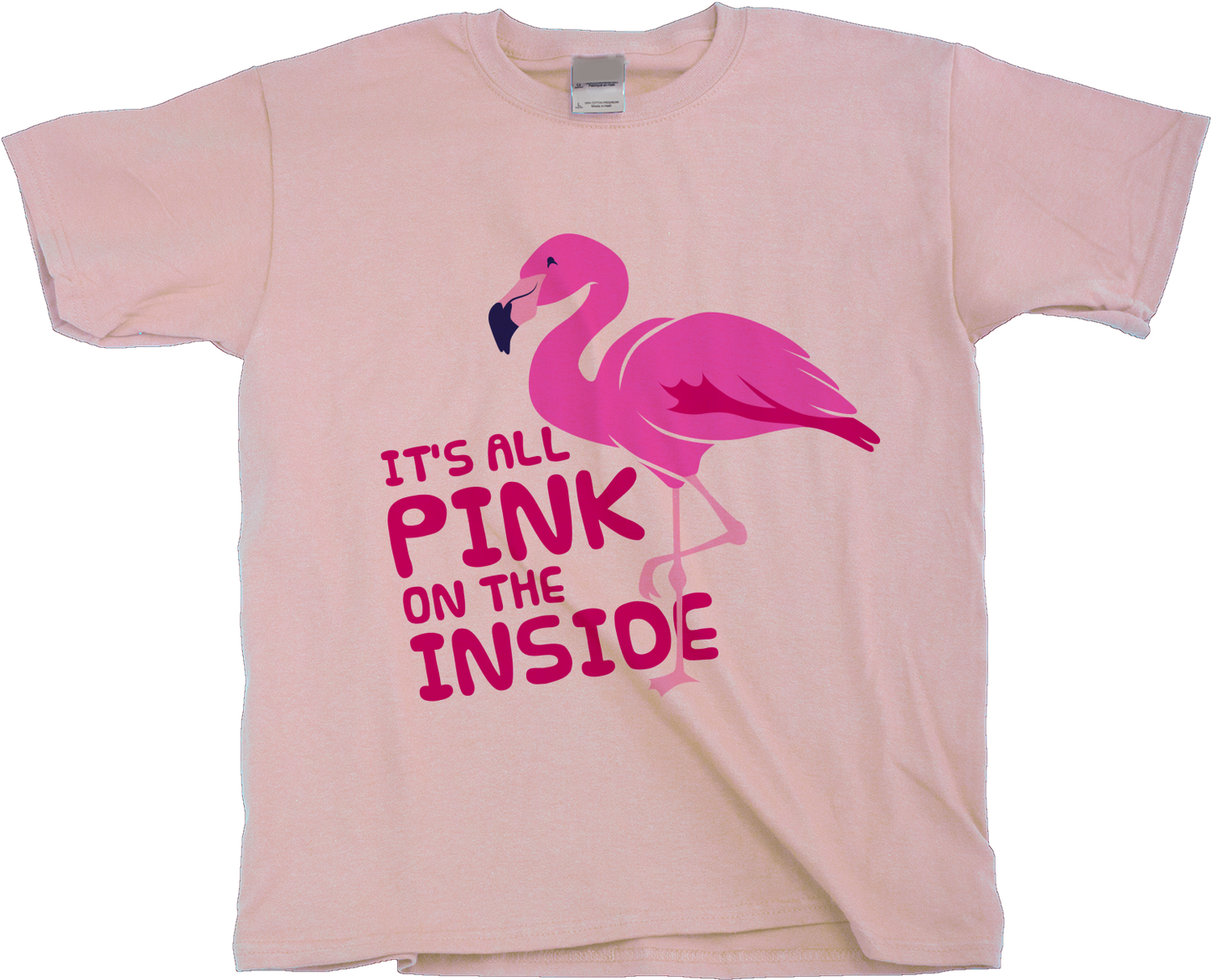 Youth Pink It's All Pink On The Inside! - Dirty Joke Raunchy Animal Funny 