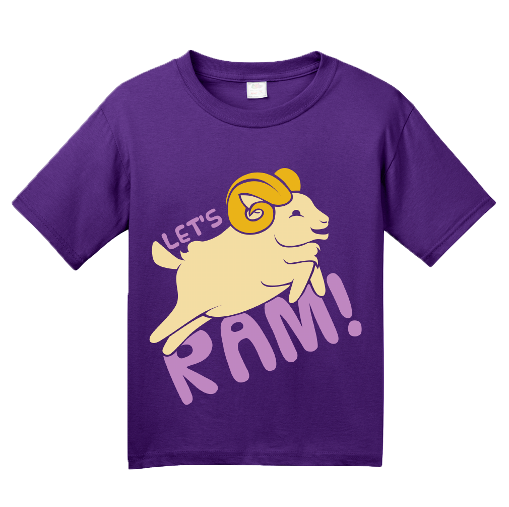 Youth Purple Let's Ram - Ram Sex Pun Dirty Joke Raunchy Humor Funny Sheep T-shirt