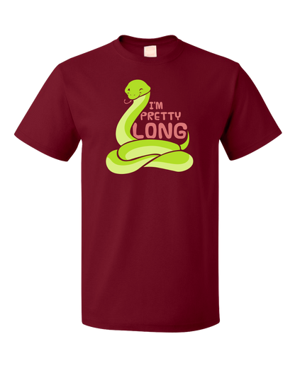 Standard Cranberry I'm Pretty Long - Big Dick Snake Sex Joke Humor Pun Entendre T-shirt