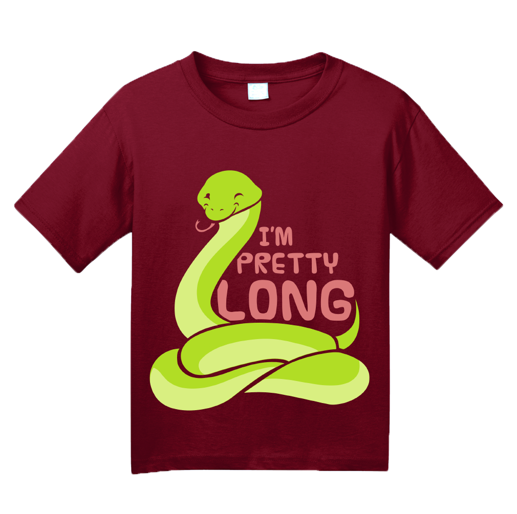 Youth Cranberry I'm Pretty Long - Big Dick Snake Sex Joke Humor Pun Entendre T-shirt