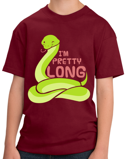 Youth Cranberry I'm Pretty Long - Big Dick Snake Sex Joke Humor Pun Entendre T-shirt