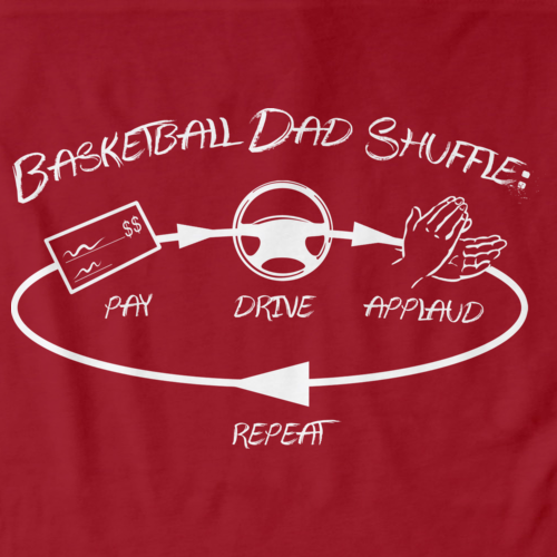 BASKETBALL DAD SHUFFLE  Red art preview