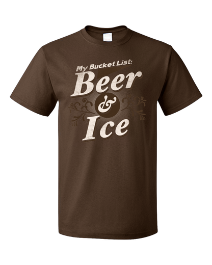Standard Brown My [Beer] Bucket List - Funny Beer Lover Bucket List Joke Gift T-shirt