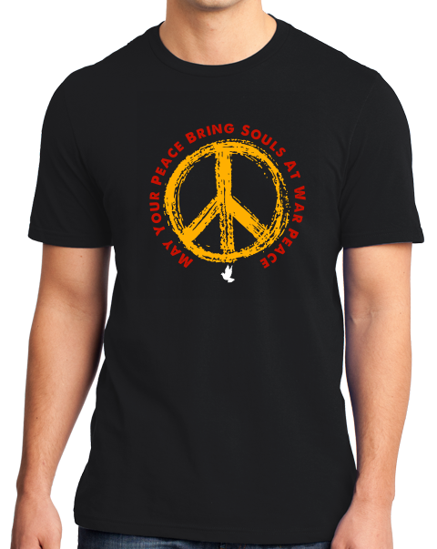 Standard Black Beyond From Within - May Your Peace T-shirt