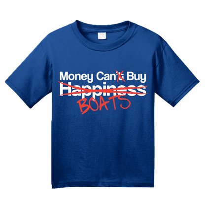 Youth Royal Happiness? Money Can Buy Boats! - Boating Pride Boat Funny T-shirt