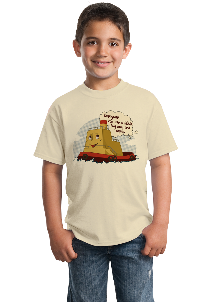 Youth Natural Everyone Can Use A Little Tug Now And Again - Tugboat Cute Funny T-shirt