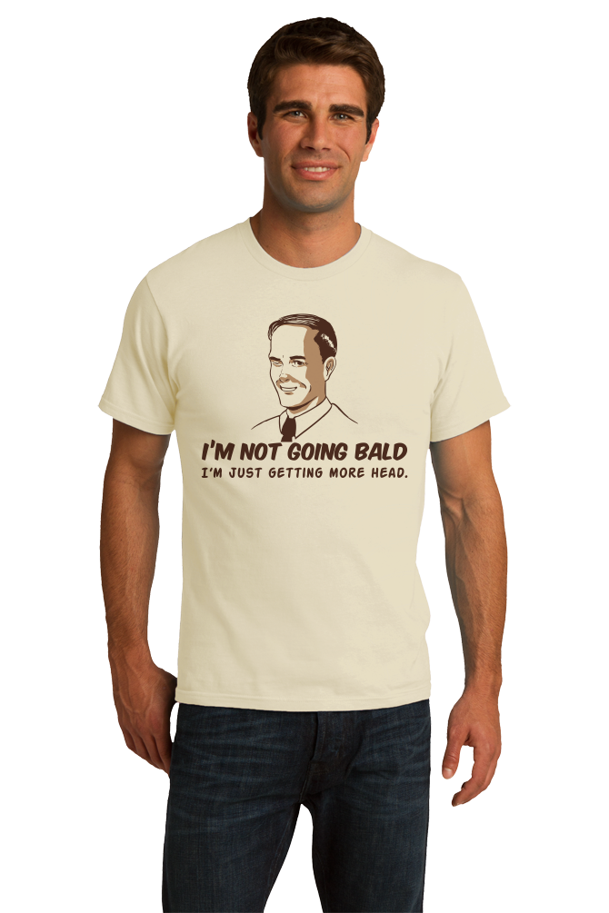 Standard Natural Not Going Bald, Just Getting More Head - Retro Sex Bald Humor T-shirt