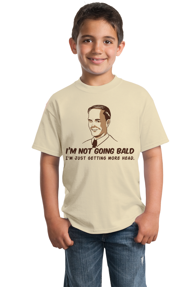 Youth Natural Not Going Bald, Just Getting More Head - Retro Sex Bald Humor T-shirt