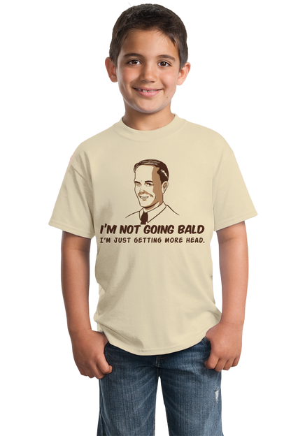 Youth Natural Not Going Bald, Just Getting More Head - Retro Sex Bald Humor T-shirt