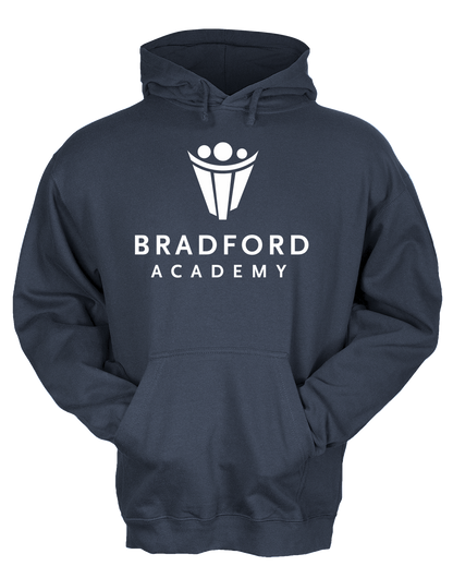 Pullover Hoodie Navy Bradford Academy Logo Dark pullover-hoodie