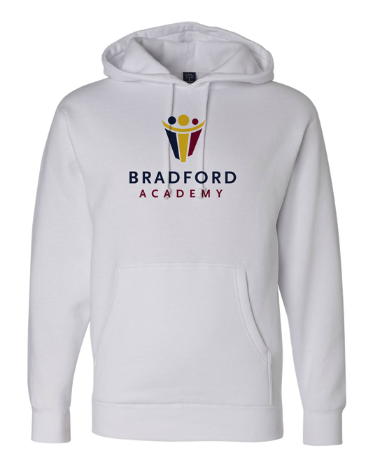 Pullover Hoodie White Bradford Academy Logo Light pullover-hoodie