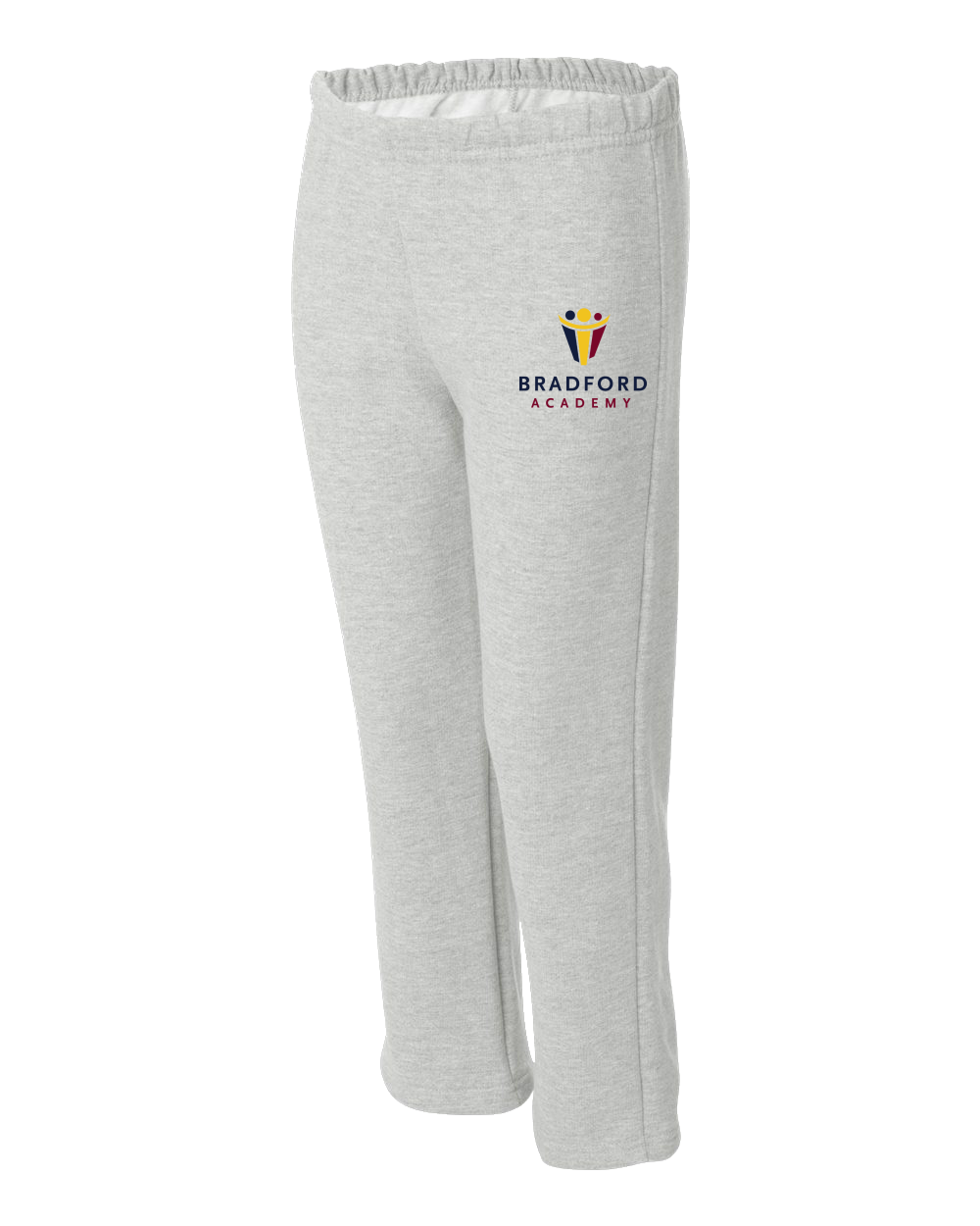 Youth Open Cuffed Sweatpant Grey Bradford Academy Embroidered Logo Light Sweatpant