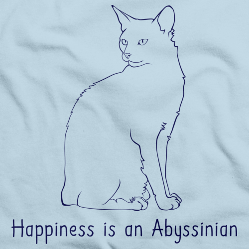 Happiness Is An Abyssinian Light blue Art Preview