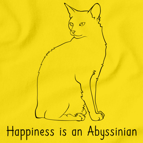 Happiness Is An Abyssinian Yellow Art Preview