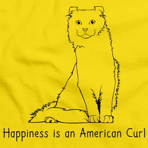 Happiness Is An American Curl Yellow Art Preview