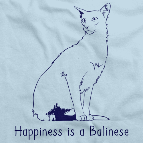 Happiness Is A Balinese  Light blue Art Preview