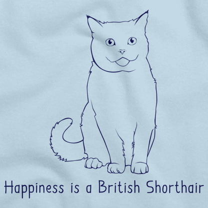 Happiness Is A British Shorthair Light blue Art Preview