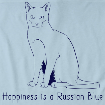 Happiness Is A Russian Blue Light blue Art Preview