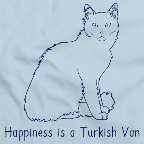 Happiness Is A Turkish Van  Light blue Art Preview