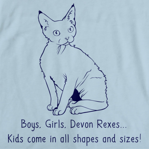 Boys, Girls, & Devon Rexes = Kids Light blue Art Preview