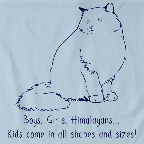 Boys, Girls, & Himalayans = Kids Light blue Art Preview