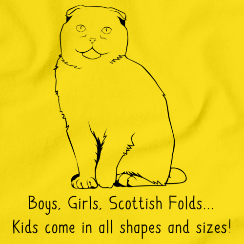 Boys, Girls, & Scottish Folds = Kids Yellow Art Preview