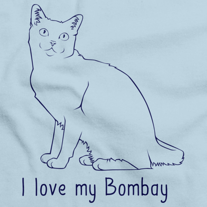 I Love My Bombay Light blue Art Preview