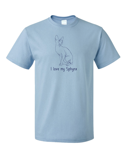 Standard Light Blue I Love My Sphynx - Cat Fancy Breed Lover Parent Owner Gift T-shirt