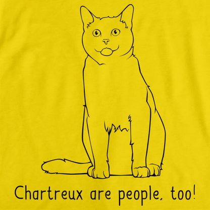 Chartreux Are People Too! Yellow Art Preview