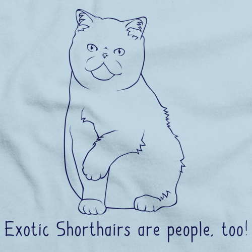 Exotic Shorthairs Are People Too! Light blue Art Preview