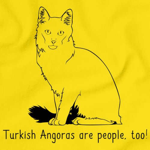 Turkish Angoras Are People Too!  Yellow Art Preview