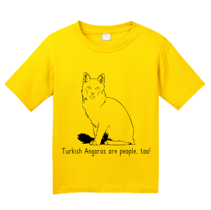 Youth Yellow Turkish Angoras Are People Too! - Cat Breed Lover Owner Cute T-shirt