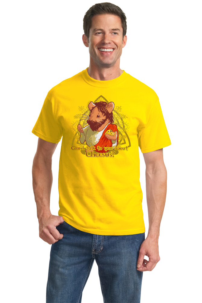 Standard Yellow Can I Talk To You About Cheezus? -Christian Humor Funny Cute T-shirt