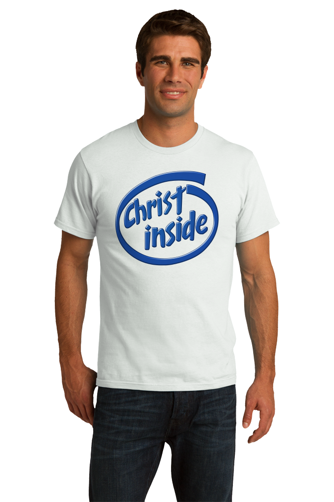 Standard White Christ Inside - Funny Modern Christian Faith Humor T-shirt