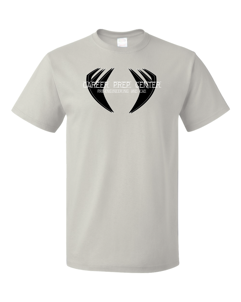 Standard Light Grey Career Prep Center Cad Black Wings T-shirt