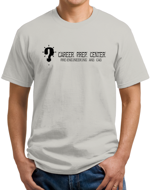 Unisex Light Grey Career Prep Center Idea Question Mark T-shirt