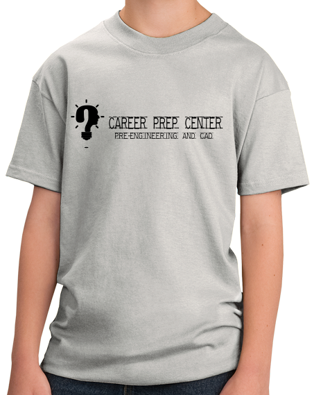 Youth Light Grey Career Prep Center Idea Question Mark T-shirt