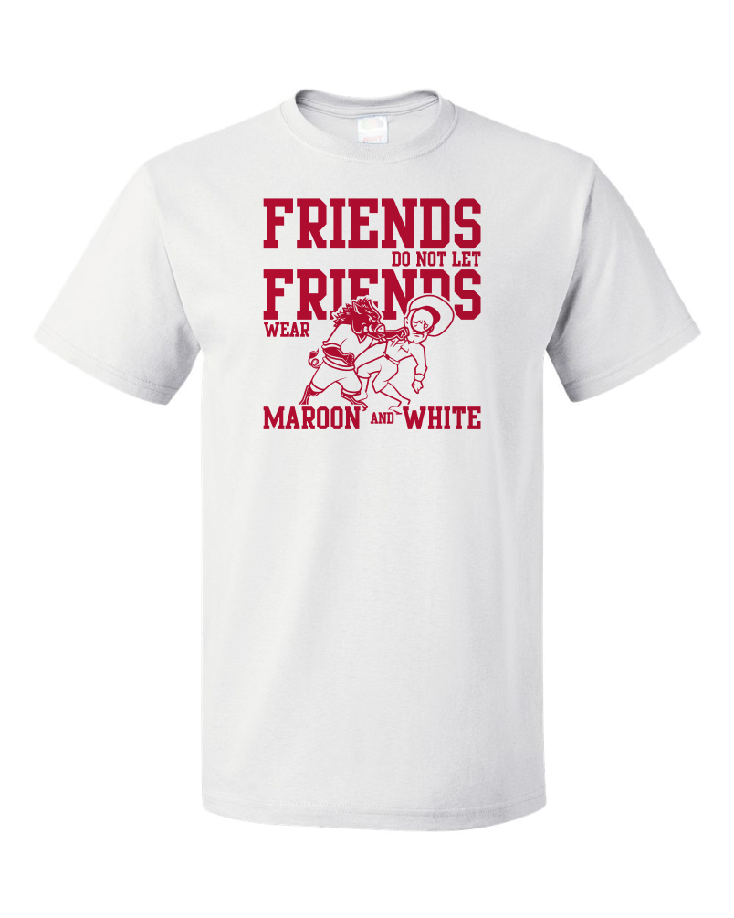 Standard White Football Fan from Arkansas T-shirt